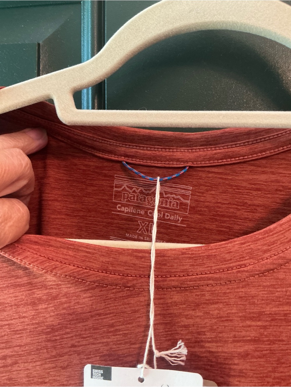 Patagonia NWT Women’s Rust Heather Short-Sleeve Capilene Cool Daily XL Tee - Picture 3 of 4
